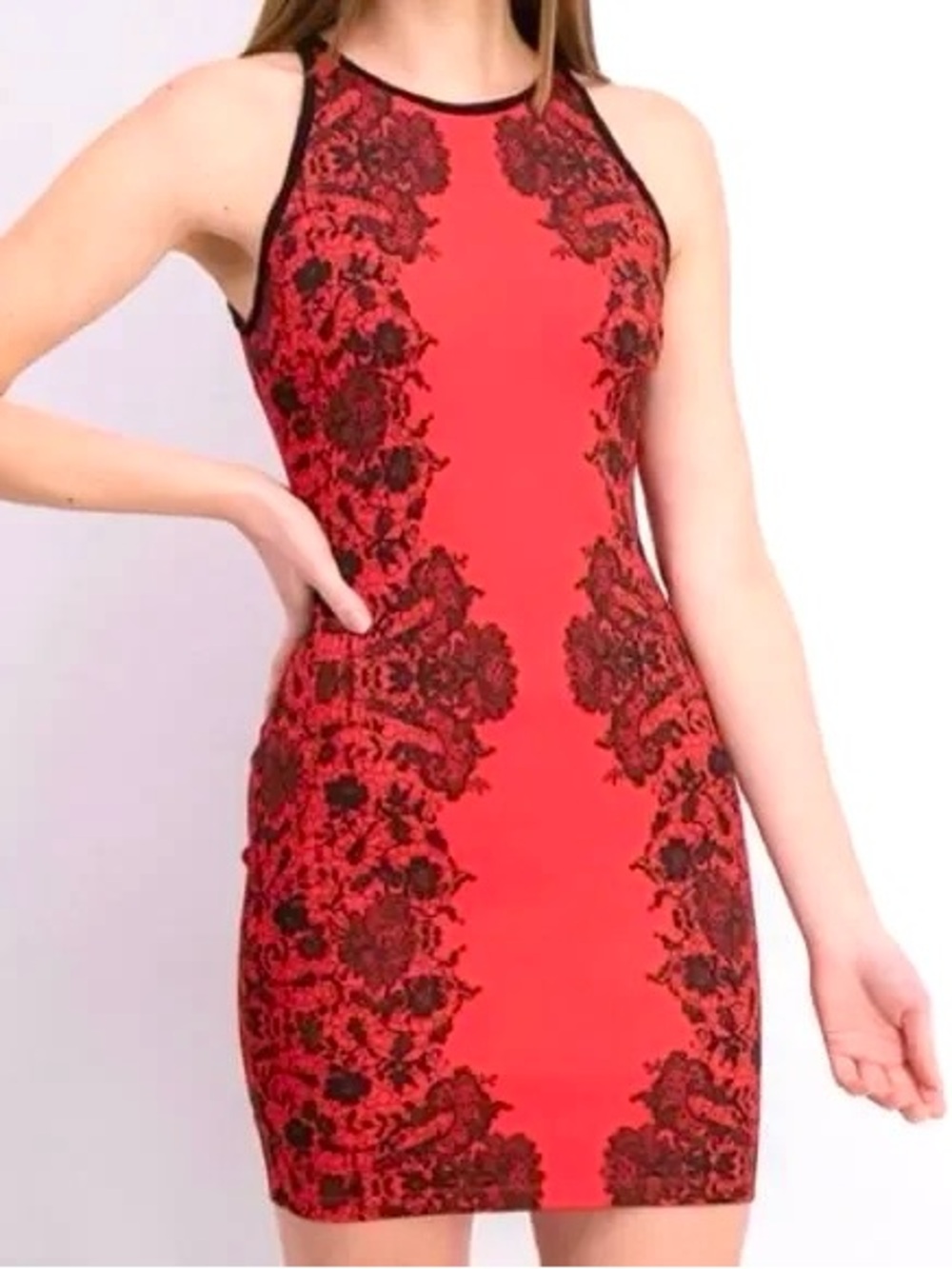 👑 PRINTED BODYCON DRESS 👑 - Picture 3 of 7
